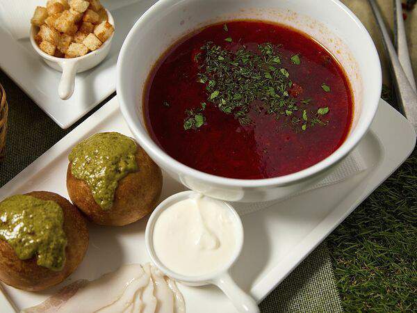 Штаны - Борщ с пампушками и салом