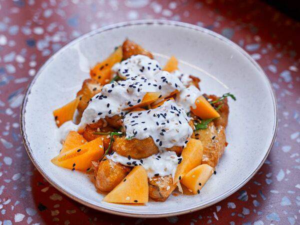 Пиццерия 22 сантиметра - Баклажаны темпура со страчателлой и инжиром