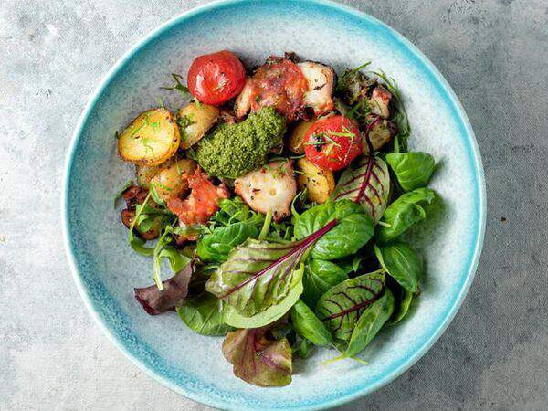 Delicates74 - Теплый салат из осьминога от шефа