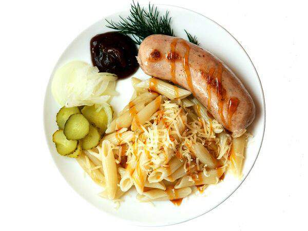 ЯркоЕда - Колбаска Чикен барбекю с гарниром