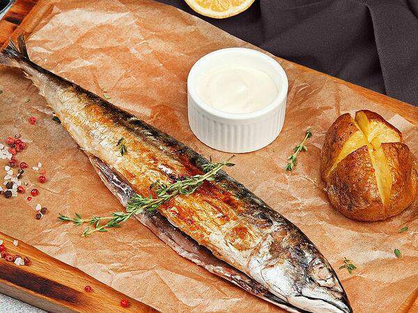 #megapolisbar People's - Морская скумбрия на углях