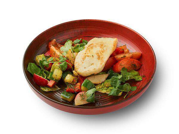 One Гоги - Свежие овощи с жареным адыгейским сыром