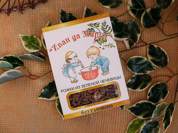 Биолавка - Рожки из зеленой чечевицы Иван да Марья