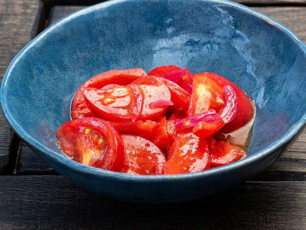 Потроха - Помидоры с луком