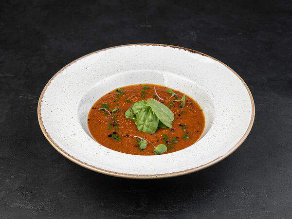 Театральный буфетъ - Горячий томатный суп с песто