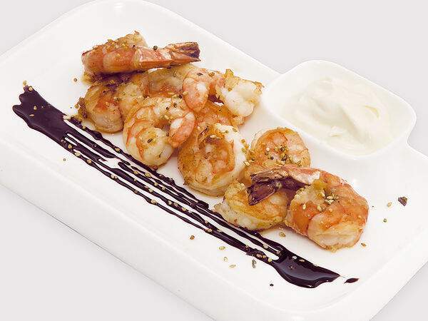 Самое популярное кафе - Жареные тигровые креветки