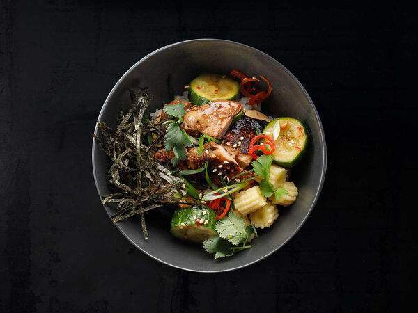 Рис - Поке из курицы