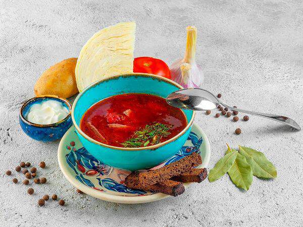 Хинкальная Кацо - Борщ с говядиной