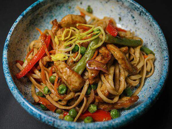 Рога лося - Вок со свининой и овощами