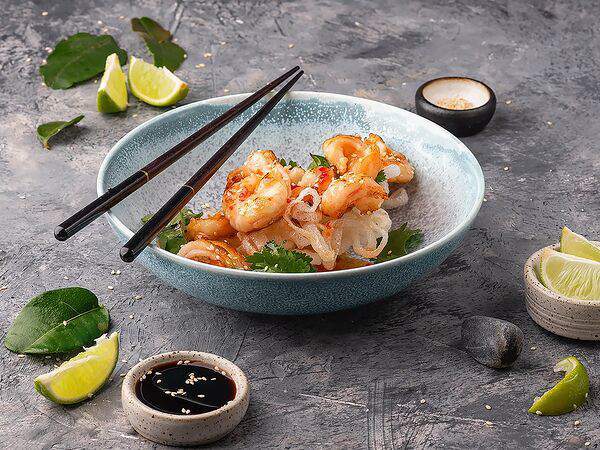 Сладкое дело - Сочные креветки в соусе Сладкий чили