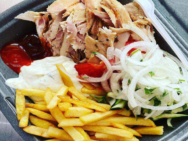 Food zone - Гирос на тарелке с кирицей
