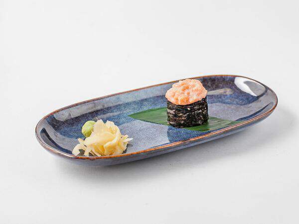 Бай тай - Гункан с лососем