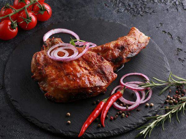 Шашлычный домик - Свиная корейка на мангале