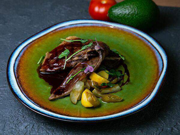 На крючке - Язык в соусе терияки