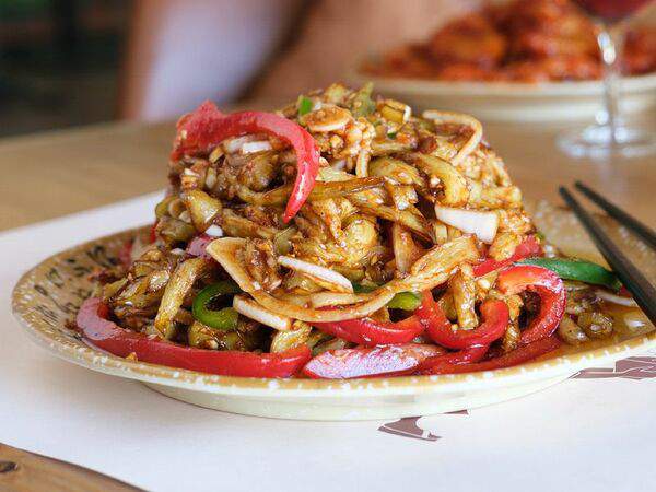 Chinchin - Салат из баклажанов в чесночном соусе