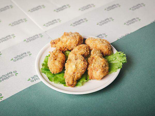 Зелёный ролл - Куриные крылышки