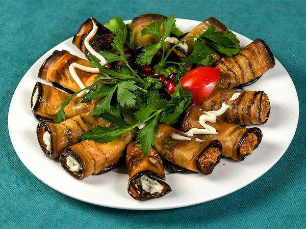 Дубравушка - Рулетики из баклажанов с сыром