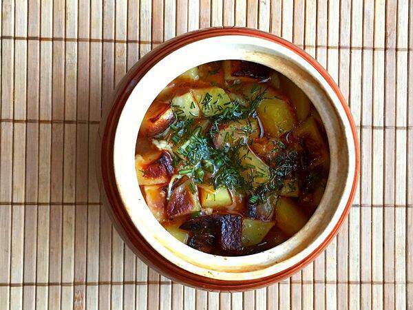 Кафе Мария - Жаркое из печени