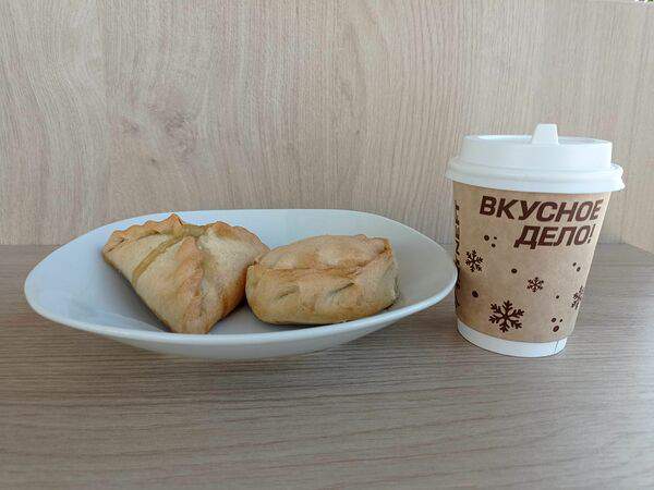 Татнефть кафе - Комбо 1 эчпочмак, 1 элеш и Капучино Нестле