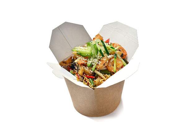 Русская пицца - Вок с креветками