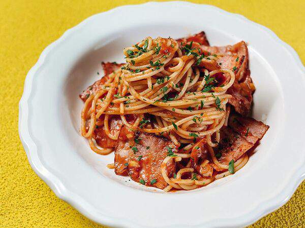 Винзавод - Паста с беконом и томатами