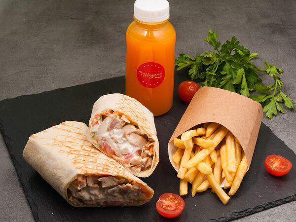 Шаурма рядом - Комбо №1 с морсом Облепиха