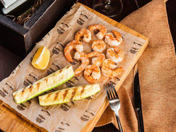 Поющий Лосось - Тигровые креветки на гриле