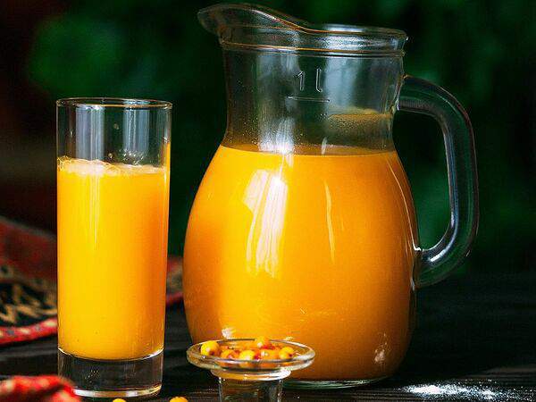 Кинза - Морс облепиховый