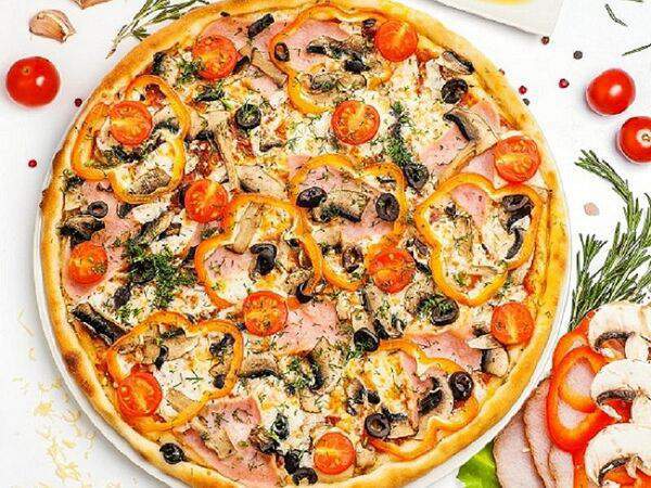 Би Би Суши Пицца - Ассорти на тонком тесте