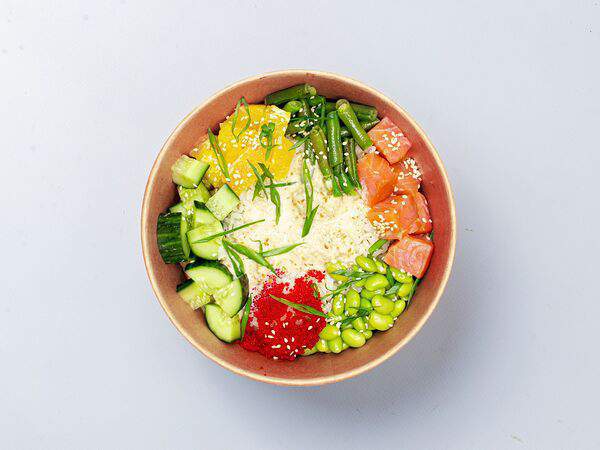 More Poke - Поке с копчёным лососем мини