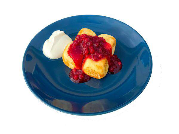 Cake me tender - Сырники с сиропом топинамбура со сметаной