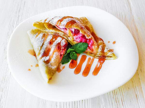 Блины и Паста - Блинчик вишня и маскарпоне