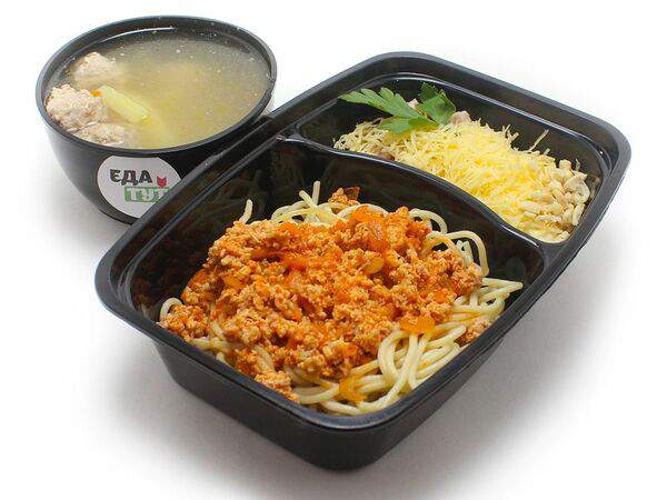 Еда тут - Ланч-бокс №18 Паста Болоньезе