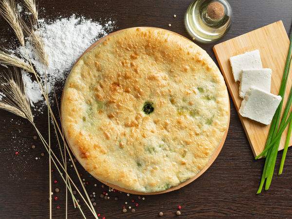 Дары Осетии - Пирог с сыром и зелёным луком