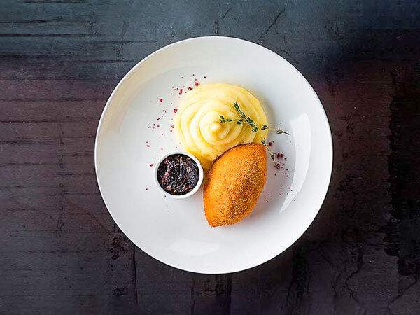 Рис - Котлета по-киевски с картофельным пюре