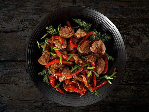 Kinza House - Свинина жареная