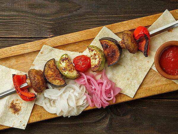 Чучвара, мангал и печи - Шашлык из овощей