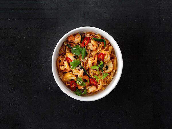 Рис - Лапша Том Ям с креветками