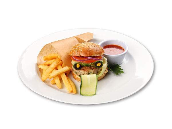 Чебуречная Брынза - Мини-бургер с картофелем фри