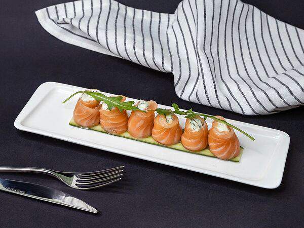 Саратовский - Рулетики из семги с сыром