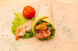 Сувлаки - Сувлаки Цезарь с креветками