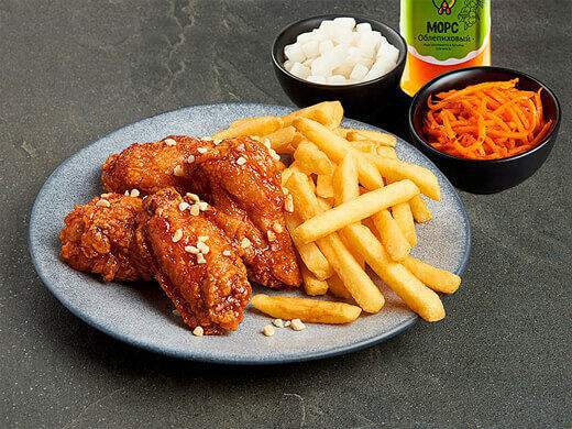 Kannam Chicken - Комбо для одного Стандарт Крылья и морс