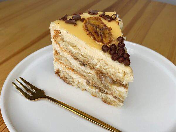 Крем-карамель - Торт Банан с солёной карамелью