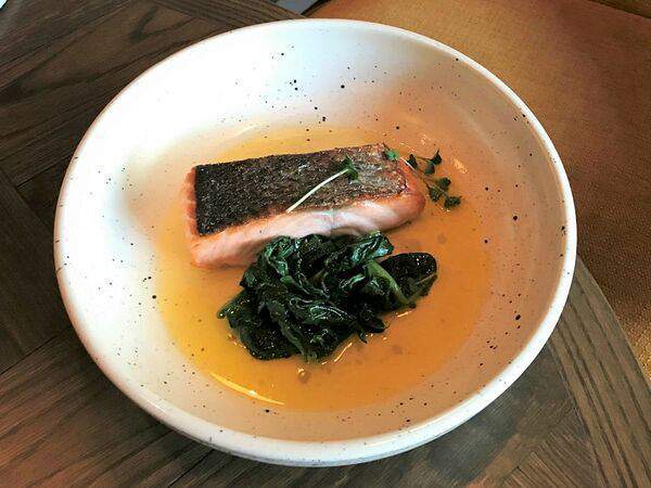 Матадор гриль - Лосось со шпинатом