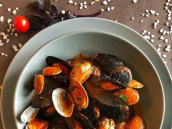 Рыбаs - Микс Мидии в створках и Вонголе