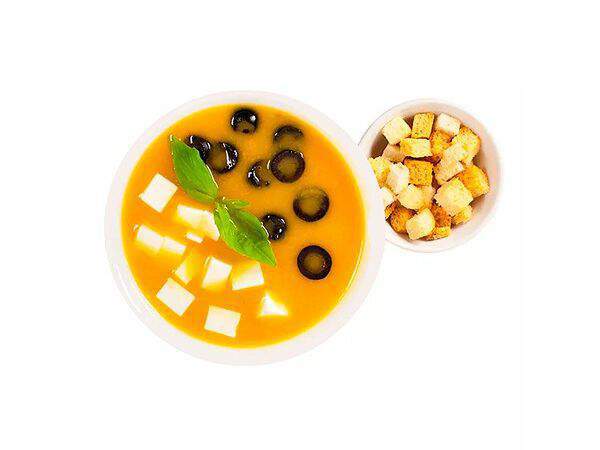 People's food - Суп Тыквенный с сыром фета и маслинами