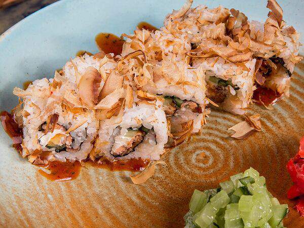 Рамен с уткой - Бонито-терияки с семгой