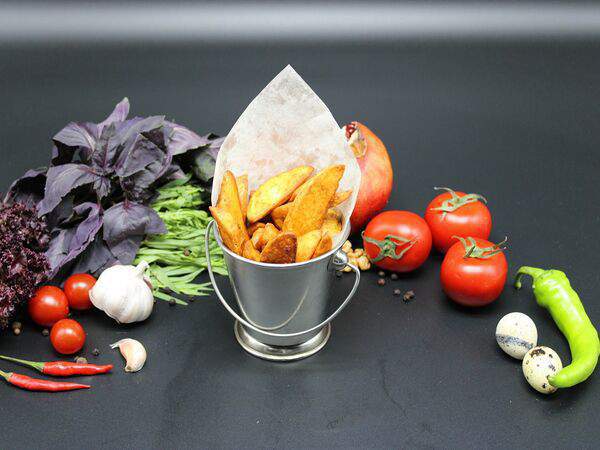 Кафе Хачапуридзе - Картофель по-деревенски c Gg соусом