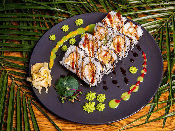 Poke Room - Запеченный ролл Эби темпура