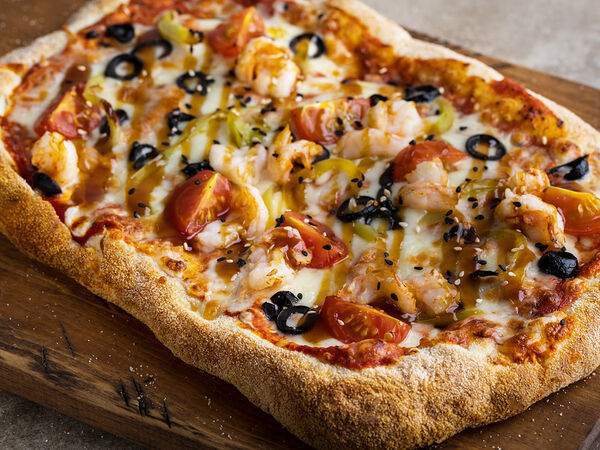 Ezzy Pizza - Пицца с креветкой терияки